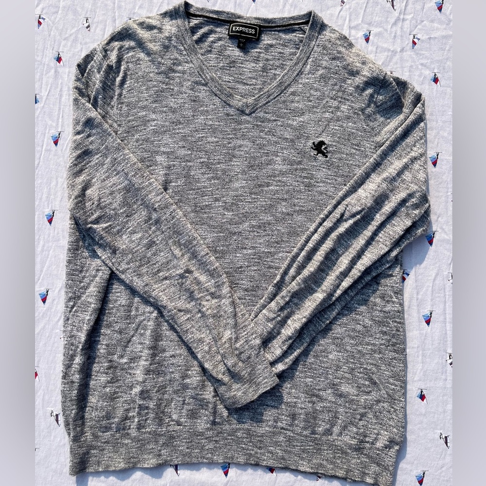 Express V-Neck Men’s Sweater Adult Large